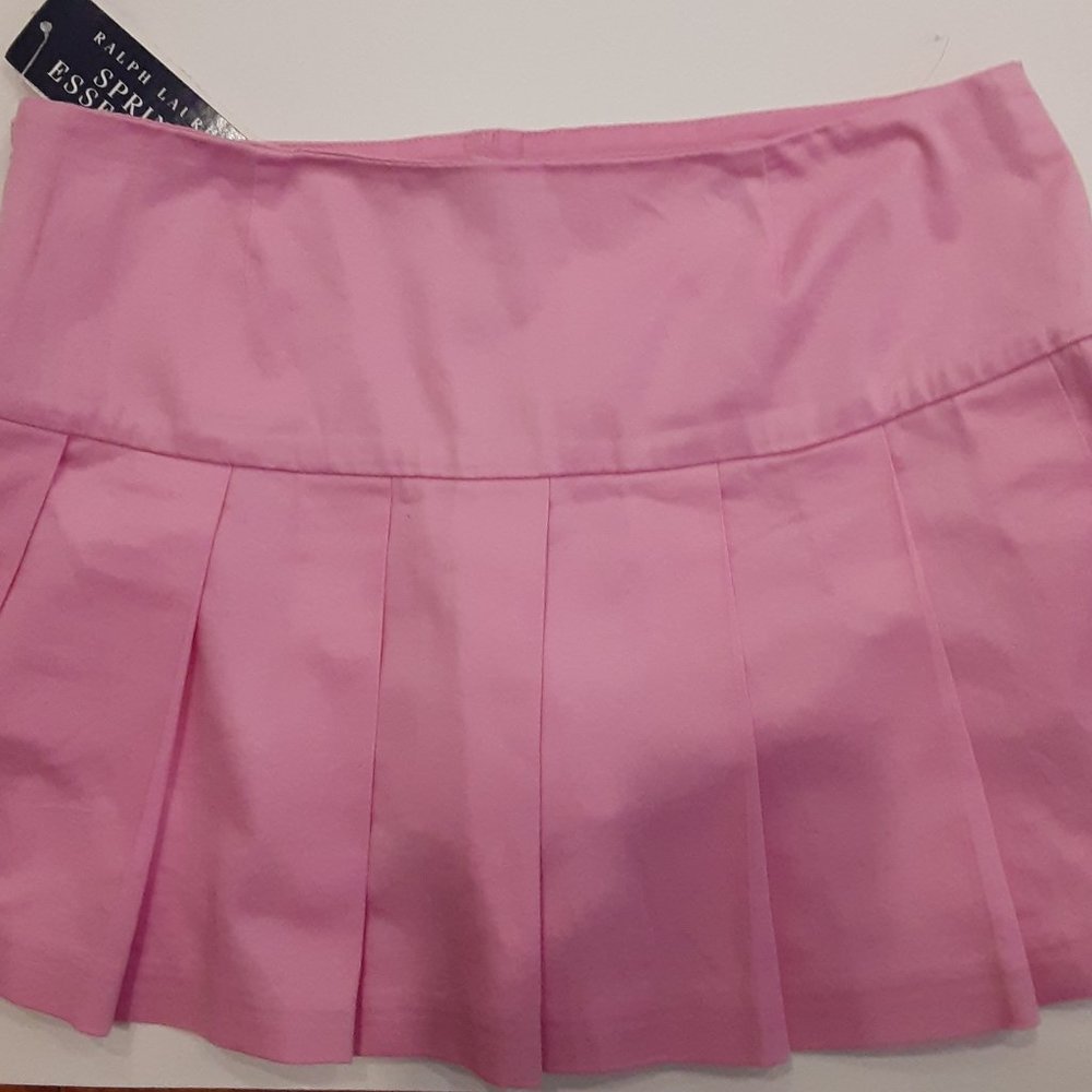 Girl's 12 Ralph Lauren Essentials Pleated Skort New With Tags